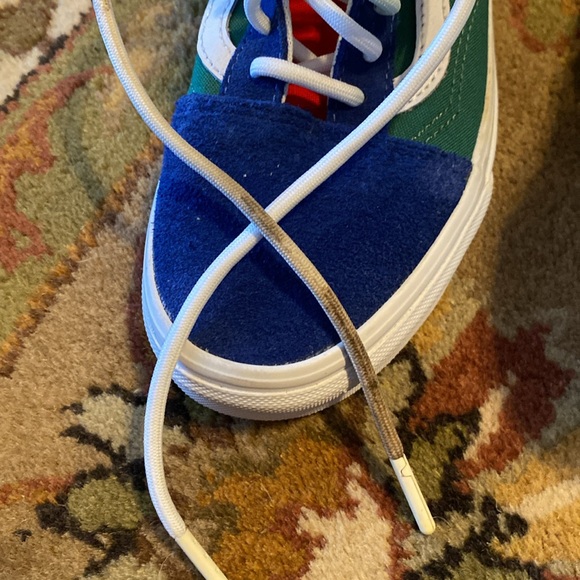 New Vans leather and canvas men’s 4.5 - Picture 6 of 8